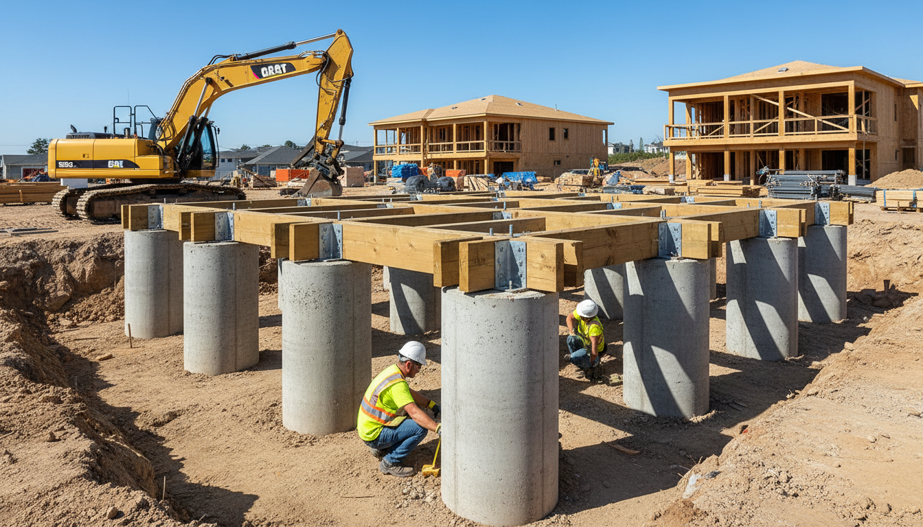 découvrez les avantages des fondations sur plots béton et leurs applications. guide complet pour choisir cette solution durable et économique en construction.