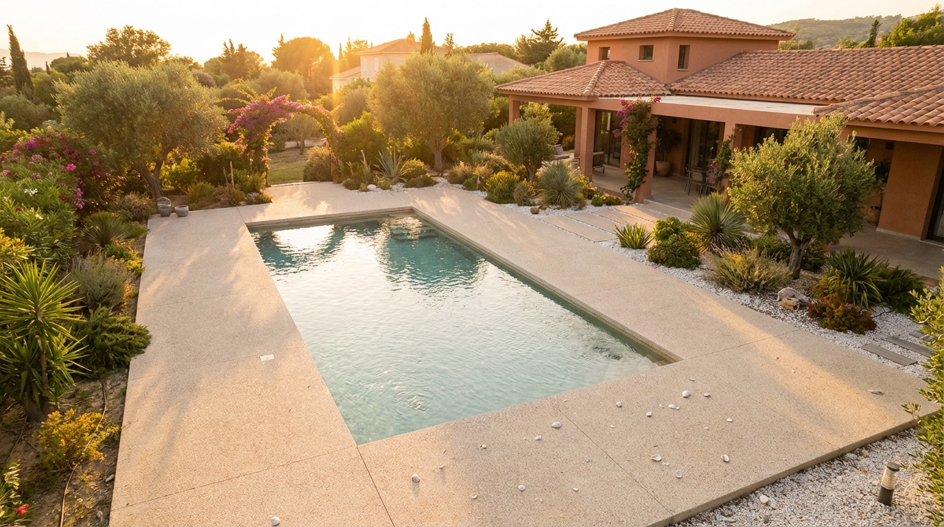 découvrez comment choisir la couleur idéale de béton désactivé pour sublimer l'espace autour de votre piscine, alliant esthétique et fonctionnalité.