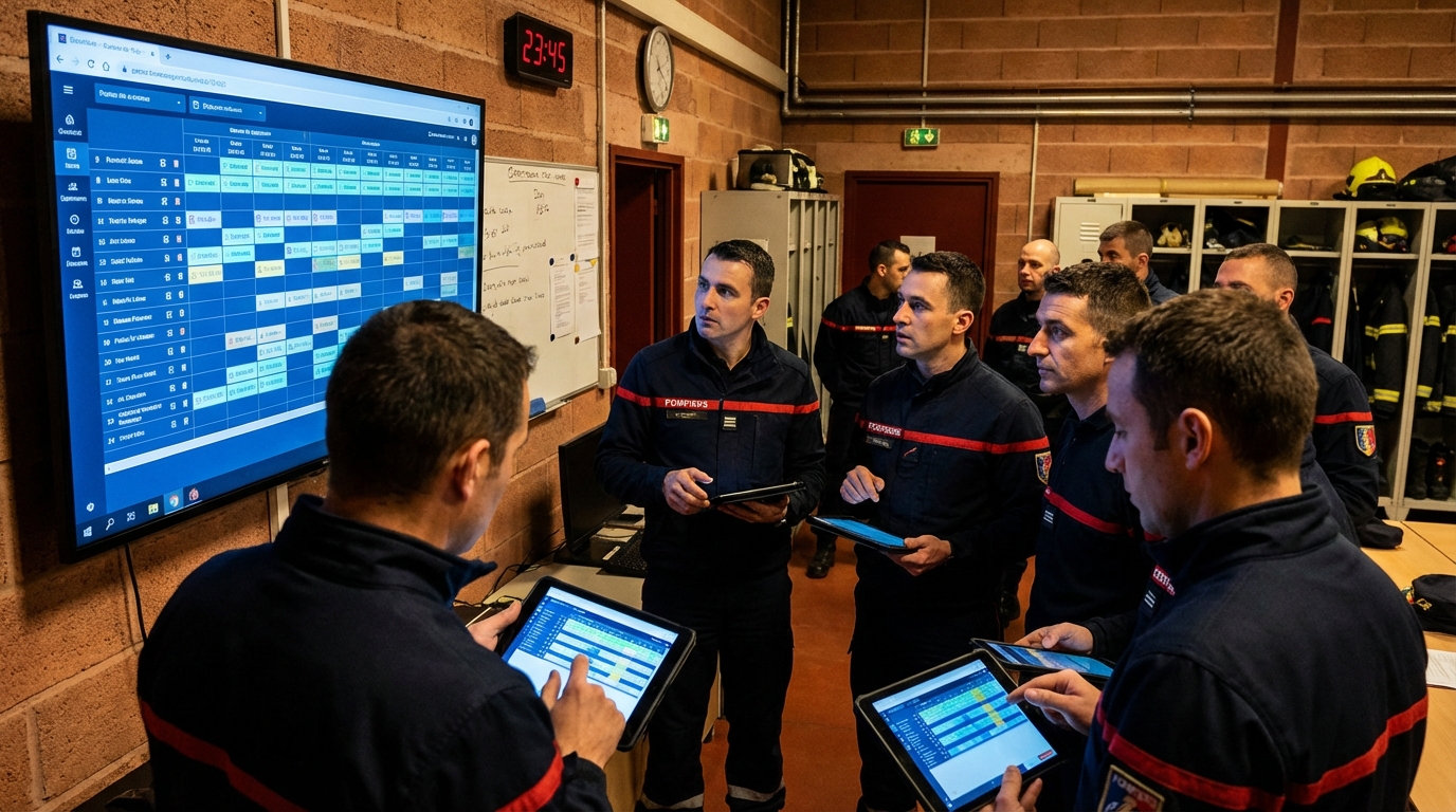 agendis est un logiciel de planification spécialement conçu pour les sapeurs-pompiers et les services de secours, facilitant l'organisation des interventions et la gestion des équipes.