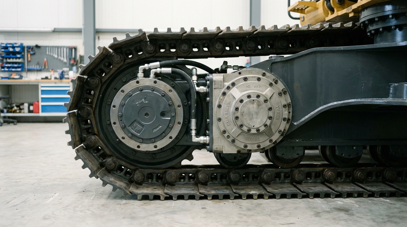 découvrez notre motoréducteur hydraulique spécialement conçu pour optimiser la performance et la durabilité de votre engin de chantier.