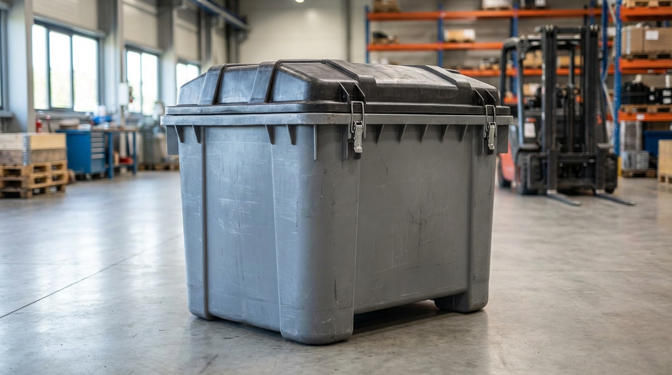 poubelle dib conforme, idéale pour la gestion des déchets industriels banals de votre entreprise, assurant sécurité et respect des normes environnementales.